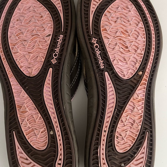 Columbia Women’s Thong Flip‑Flops Size 8 – Brown & Pink Comfort Outdoors Sandals - Picture 2 of 4